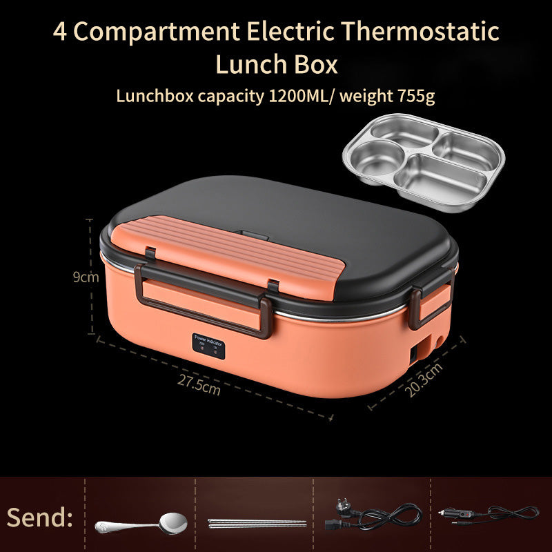 Electric Lunch Box Heating Constant Temperature Lunch Box Car Bento Box